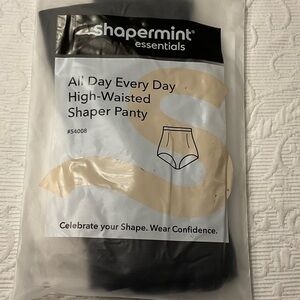 Shapermint Essentials Black High-Waisted Shaper Panty XXL. NEW